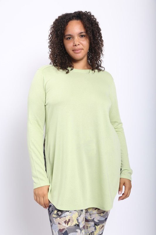 Lisa Basic Lisa Basic Curve Long Sleeve Top - FINAL SALEStyle Bar