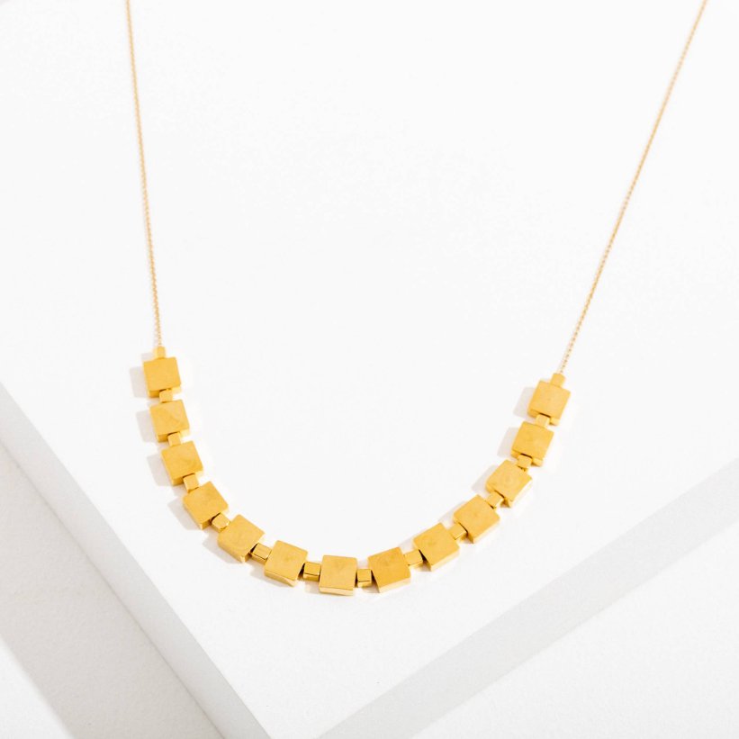 Shapes Necklace - Square - Style Bar