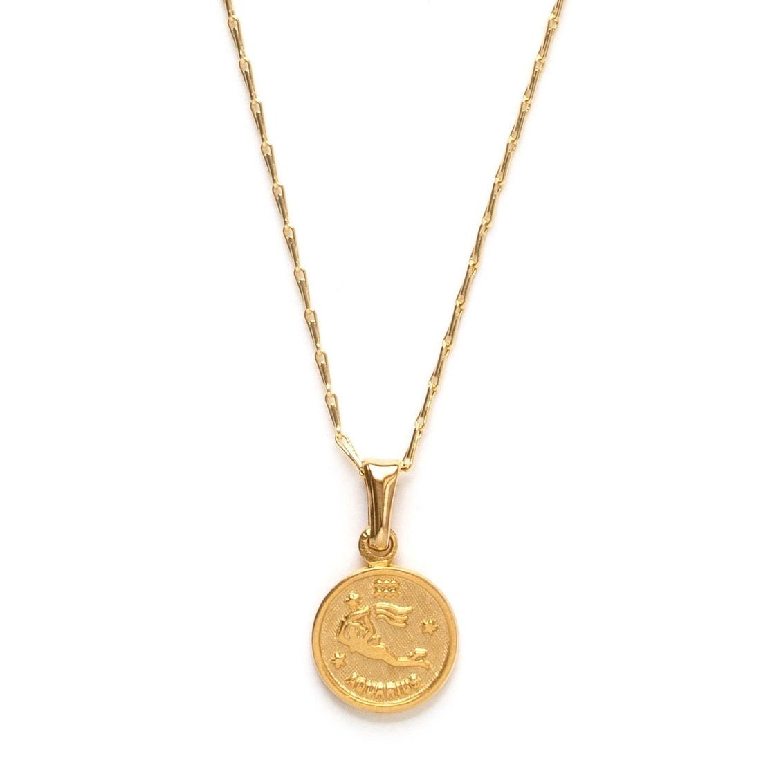 Tiny Zodiac Medallion Necklace - Style Bar