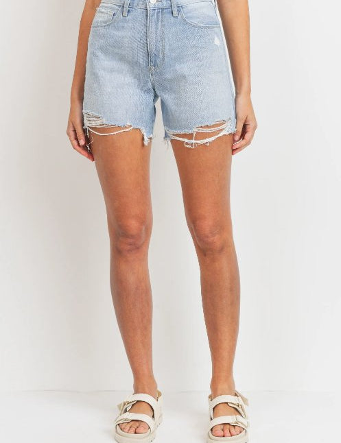 Vintage Boy Short - FINAL SALEPRODUCT DESCRIPTION: The Vintage Boy Short is bound to be your best friend this summer. Featuring a high rise waist and a looser fit through the leg, these comfy boyfriend fit shorts are easy to wear and move with you. With s